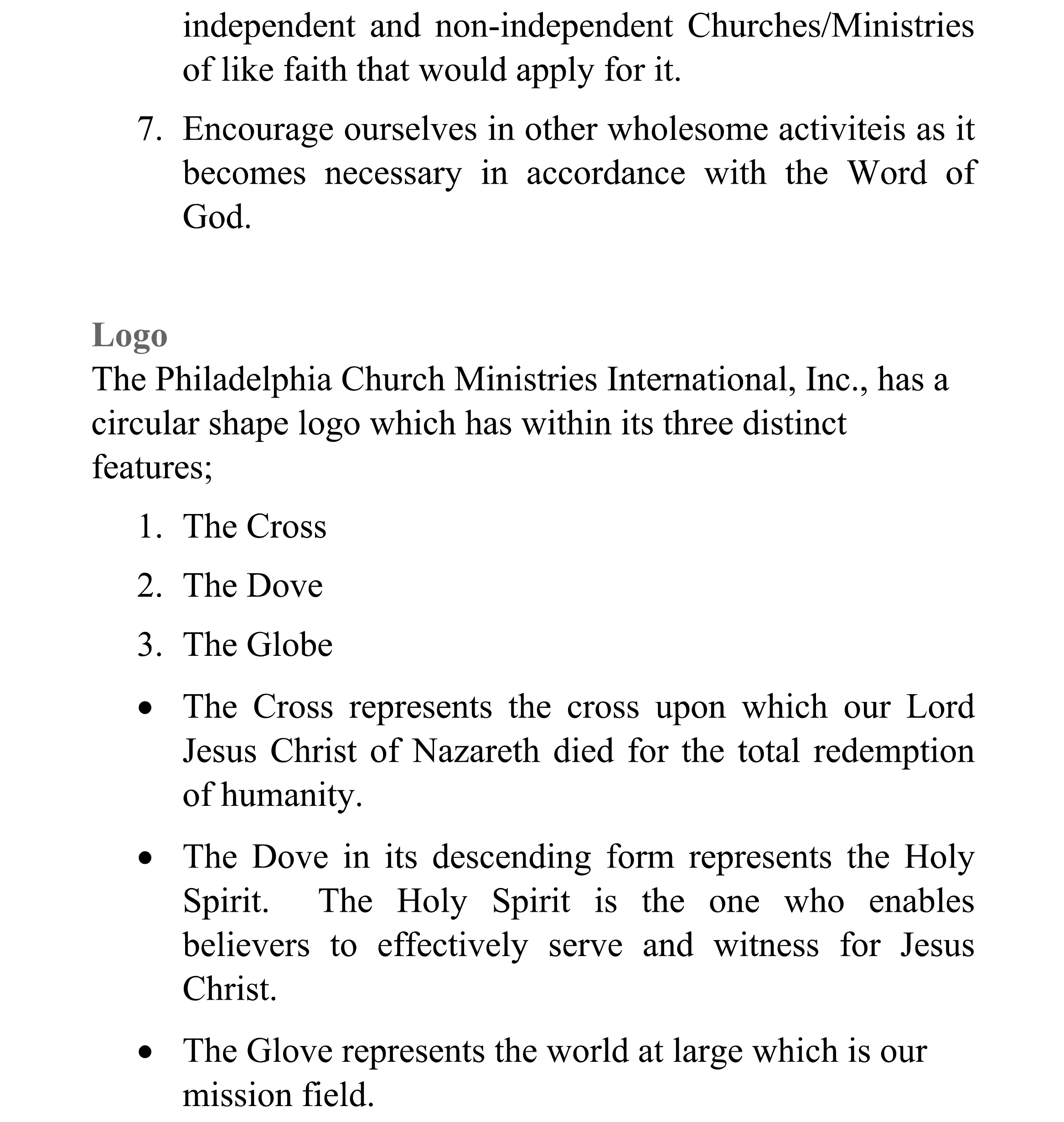 Mission and Vision page 2